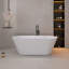 Baignoire de trempage autoportante en acrylique 66 po