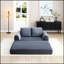 Canapé-lit pliant convertible 2-en-1, canapé-lit en velours côtelé moderne avec 2 coussins, causeuse modulaire rembourrée avec lit escamotable Futon-770008383