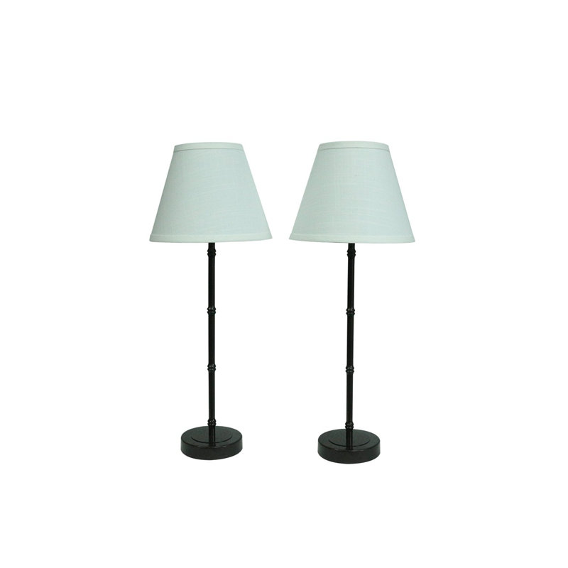Ensemble de lampes de table 22,75 "Delgadillo, Bronze frotté à l'huile