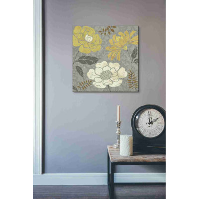 « matinée tons gold ii », reproduction de peinture à l’acrylique sur toile