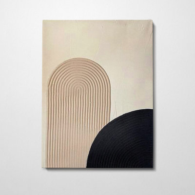 Peinture sur toile 3D faite à la main, 19,7 x 27,6 pouces | 100% toile, 100% cadre en bois (épaisseur: 1,2 po) | Peinture vibrante à l'acrylique et à l'huile, art décoratif unique pour la décoration intérieure et les espaces contemporains