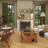 Bamboo Wood Overlapping Diamond Geometric Brown Wall Decor with Metal Wire