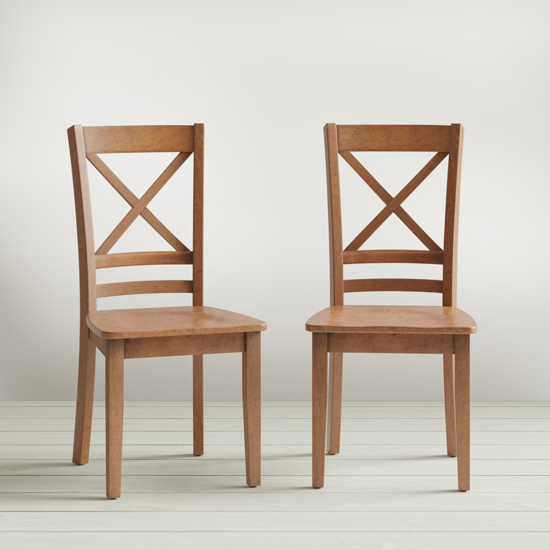 Iyad 5-piece Solid Wood Dining Set With Cross-back Chairs - Espresso, Honey