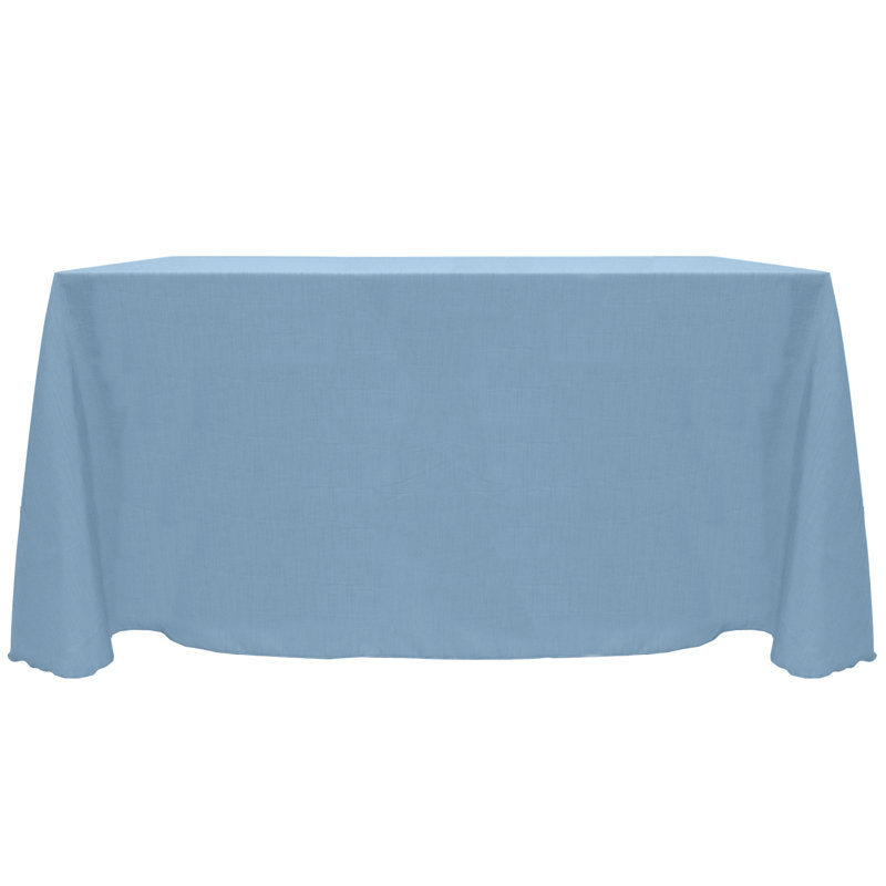 Majestic Solid Color Tablecloth, 156" x 90", Sky Blue, 3