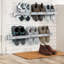 6 Pair Solid Wood Shoe Rack