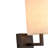 Modern 1-Light Linen Fabric Shade Wall Sconce