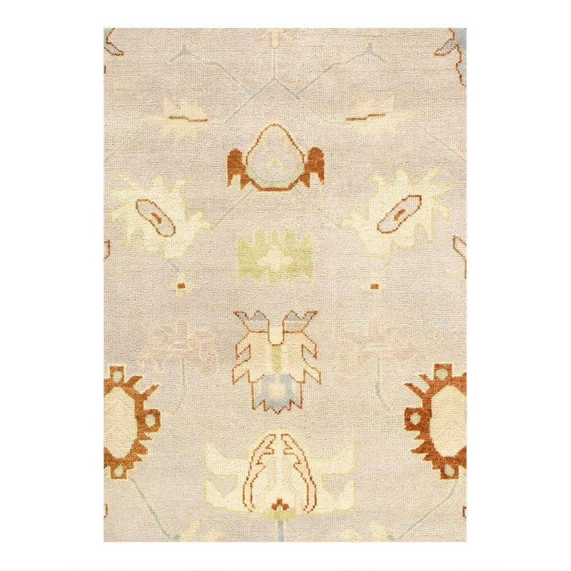Fine Hand knotted Oushak rug 8' X 9' 11''