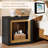 Nightstand With Frame-inspired Design, Cube Bedside Table With Open Storage