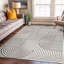 Contemporary Stripe Arch Design Area Rug-1105300829