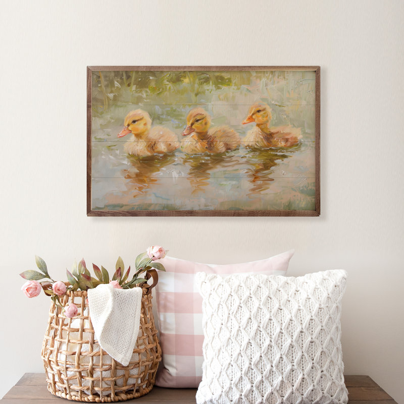 Duckies In A Row par Petals Prints Design, H 5 po x l 8 po