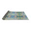 Tapis à motif vert / mauve / bleu Haque-1470800094