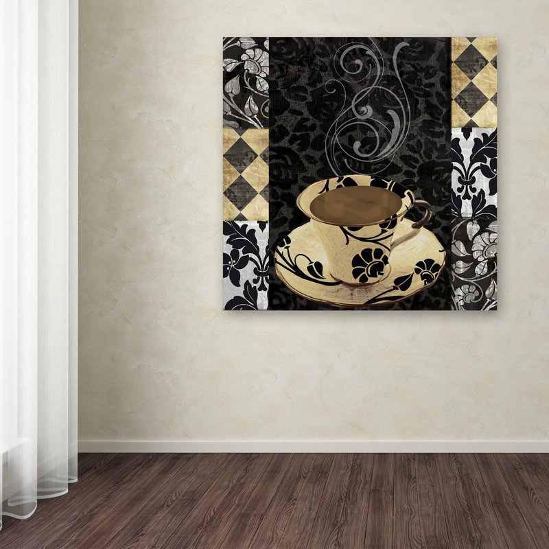 «Cafe Noir VI» par Jadaya, impression sur toile tendue, H 18 po x l 18 po x P 2 po