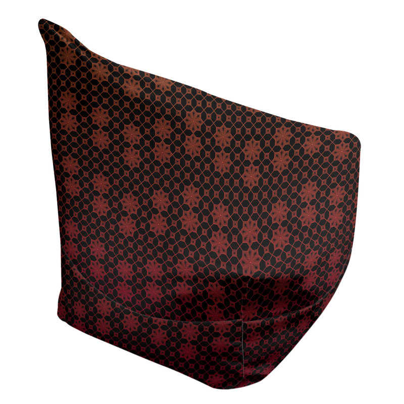 Fauteuil à billes standard & Leffel, H 86 po x l 27 po x P 43 po, Pas de bourre, Orange / Rouge