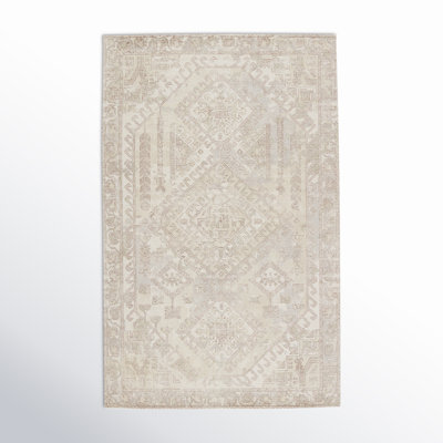 Magers Southwestern Handwoven Light Taupe Area Rug