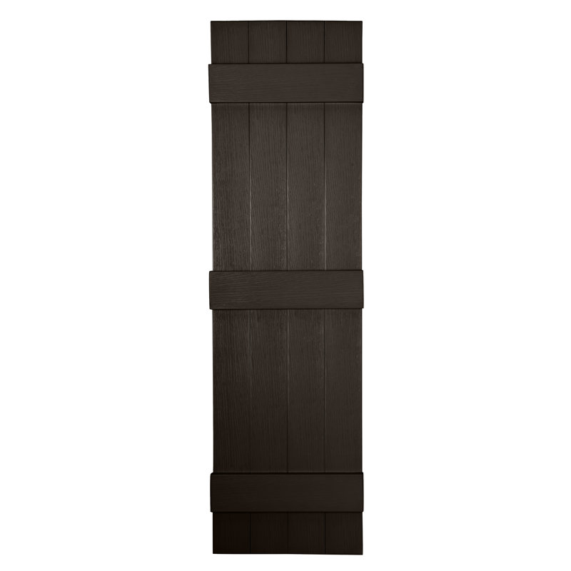 Persiennes personnalisées à 4 planches fermées, 77", Morceaux de chocolat