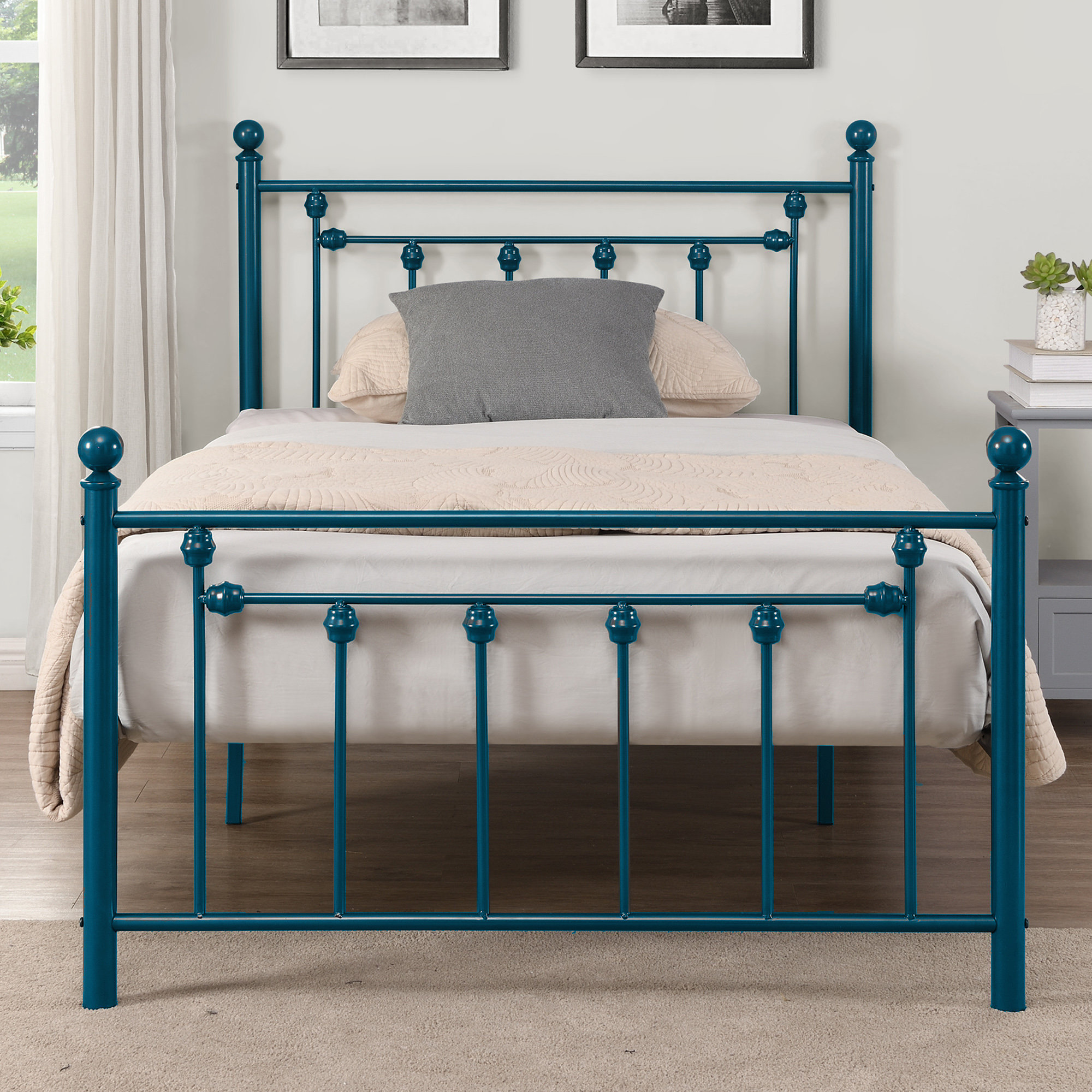 August Grove® Aiyah Metal Slat Bed | Wayfair