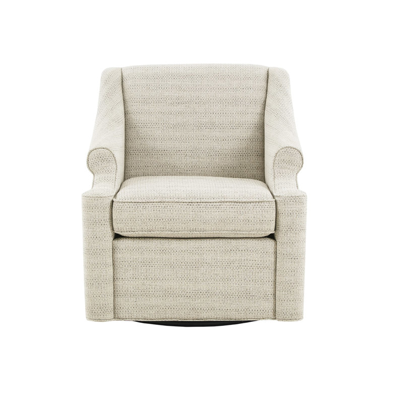 Élégant fauteuil pivotant brun clair avec rotation à 360 degrés et fonction de revêtement confortable à 360 degrés