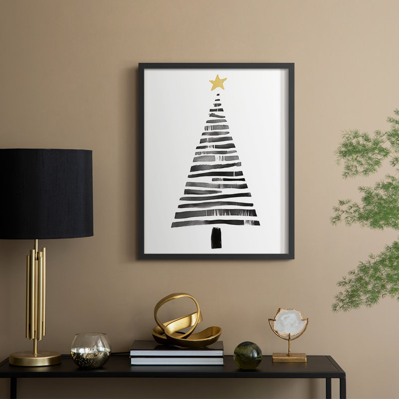 Reproduction encadrée de Noël, art massif Lxxi, Noir, noir, noir, noir, H 15 po x l 12 po