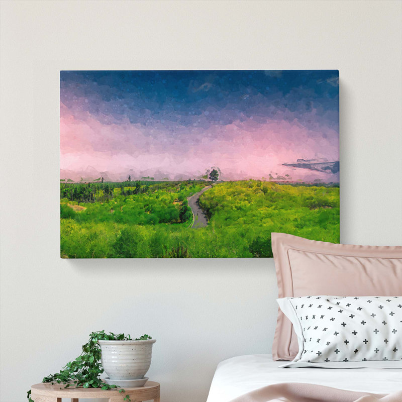 Driving Through Tenerife in Abstract - Wrapped Canvas, 35cm H x 50cm W x 3cm D
