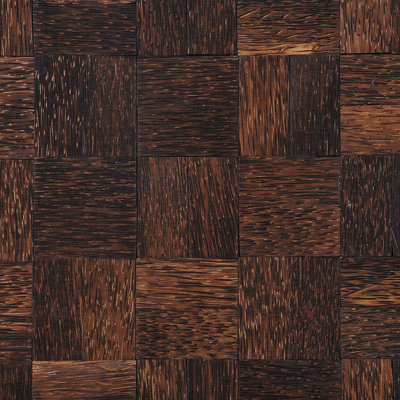 Terra 17" x 17" Wood Grid Mosaic Wall Tile