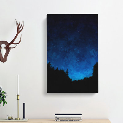 Forest Stars - Wrapped Canvas Painting Print