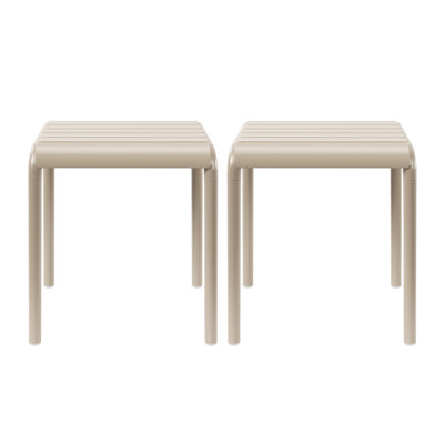 Delron Plastic Square Patio Side Table
