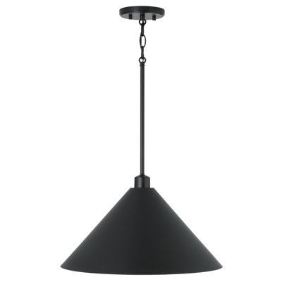 Luminaire suspendu conique à 1 lumière Alden
