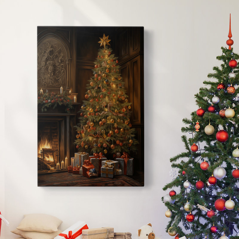 Art des Fêtes de Noël - Toile tendue avec châssis DCLxx, H 48 po x l 32 po