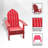 Alanson Foldable Adirondack Chair Weather Resistant, Outdoor Garden, Patio, Lawn, Deck, Backyard, 37.8" H-1468793685
