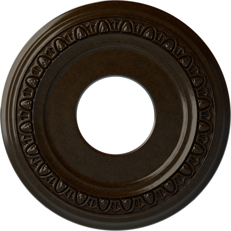 Médaillon de plafond l 12,25 po x P 1,125 po Jackson, Bronze
