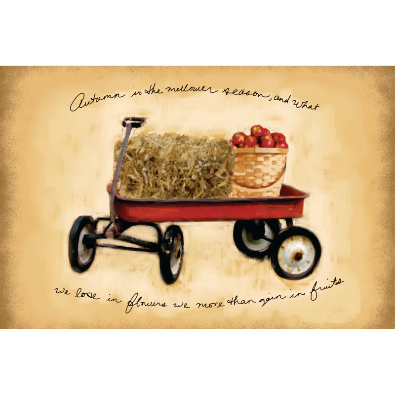 Autumn Wagon - Wrapped Canvas Print, 30cm H x 46cm W x 3.8cm D