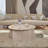 3 Pieces Travertine Round Coffee Table