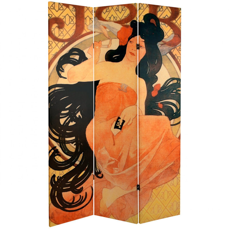 Cloison pliante 3 panneaux l 47,25 "x H 70,88" Harlean