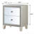 Champagne 2-Drawer Nightstand