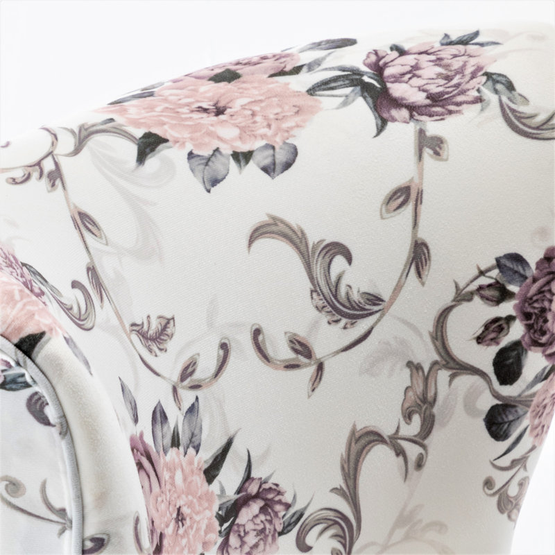 Friant Upholstered Slipper Chair, Ivory 100% Polyester