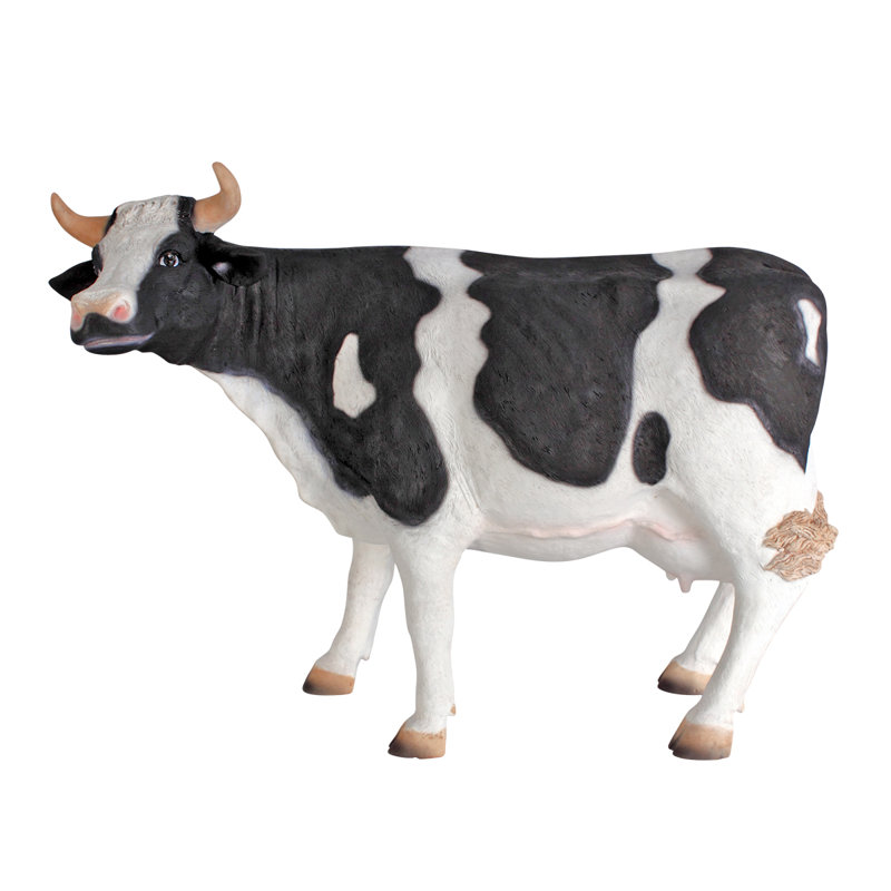 Statue à échelle holstein cow