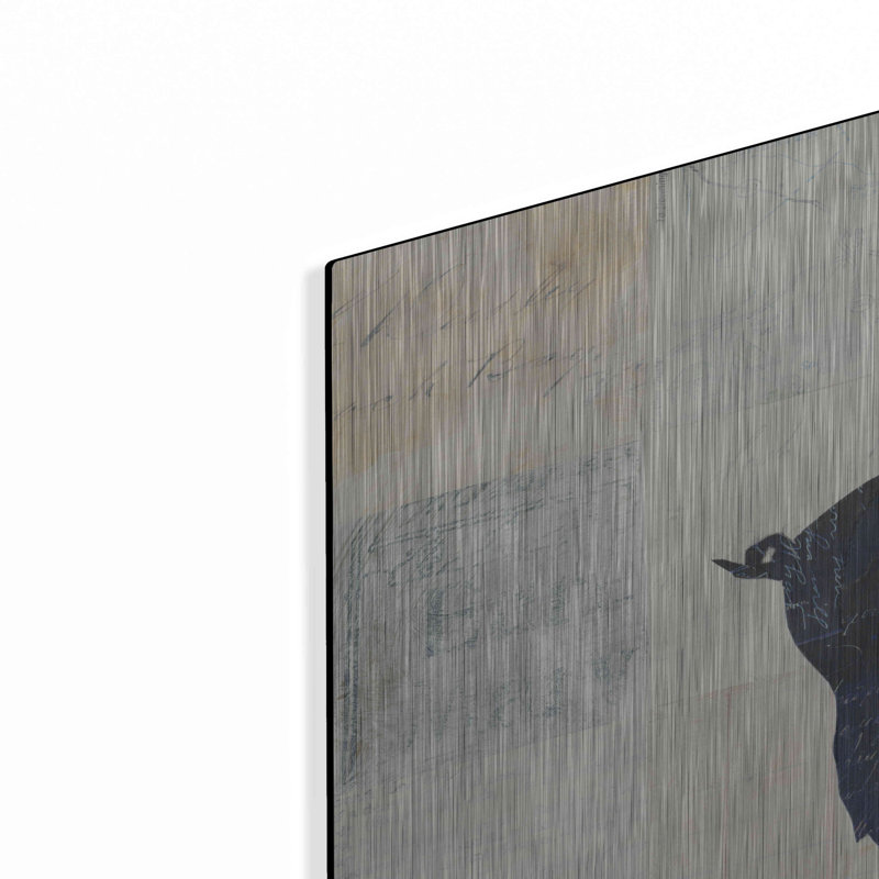 Ophelia & Co., «Le Cochon Silhouette» par Courtney Prahl, art mural en métal, 36 po x 24 po, H 24 po x l 36 po