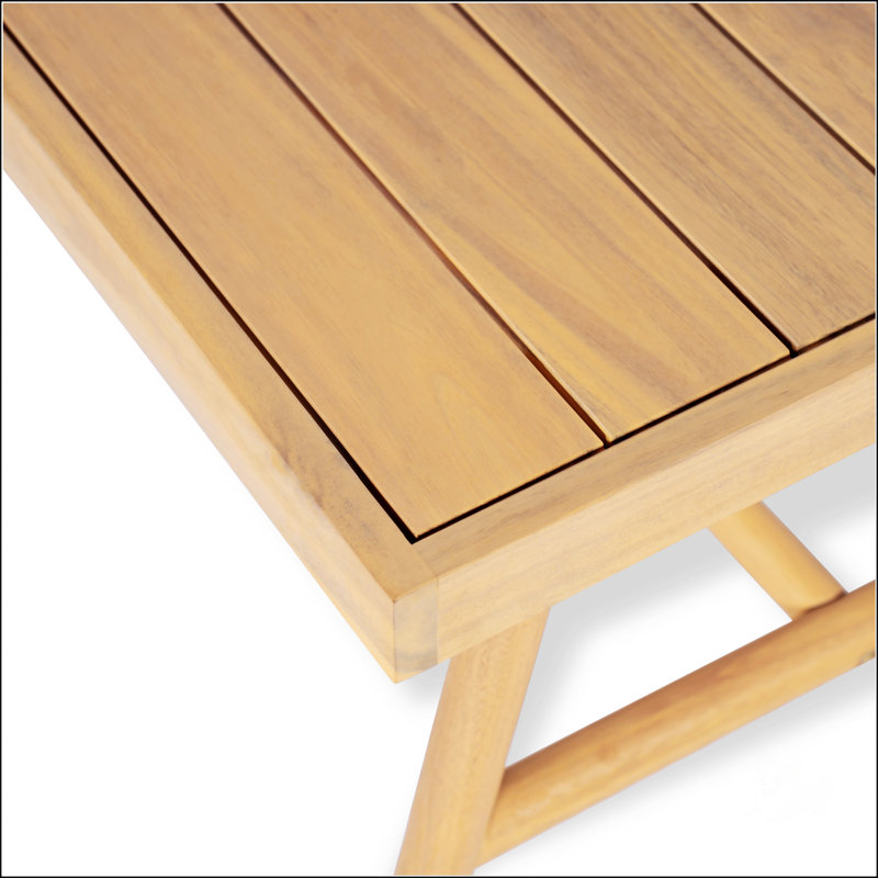 Table basse de patio en bois d'acacia