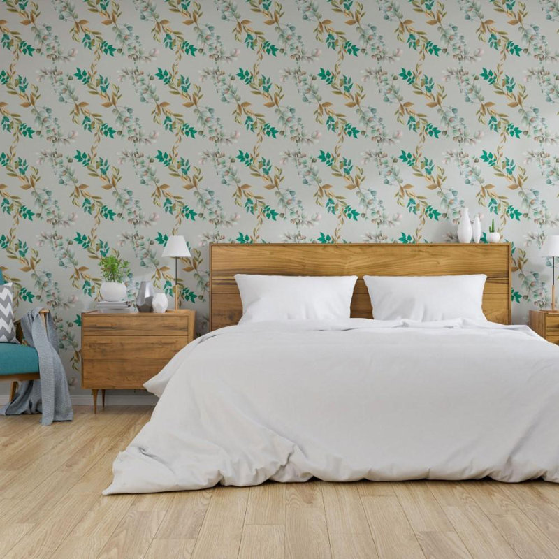 Leaves Peel & Stick Wallpaper N013039, 126" L x 24" W