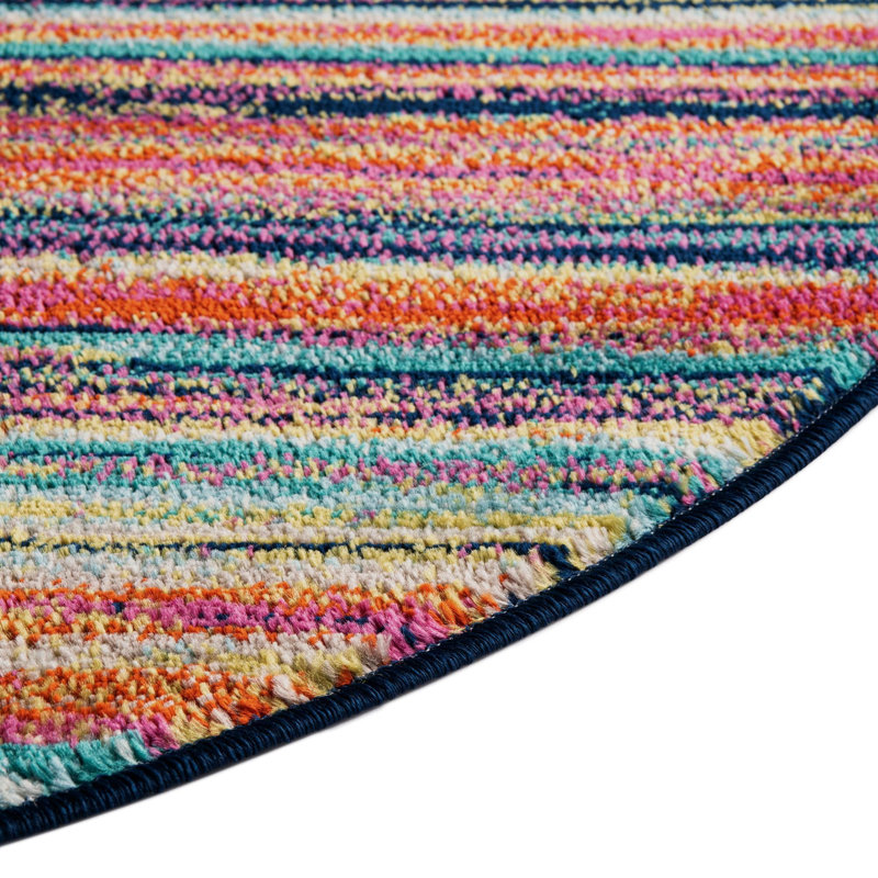 Analiese Striped Indoor Rug, Oval 7'10" x 10'