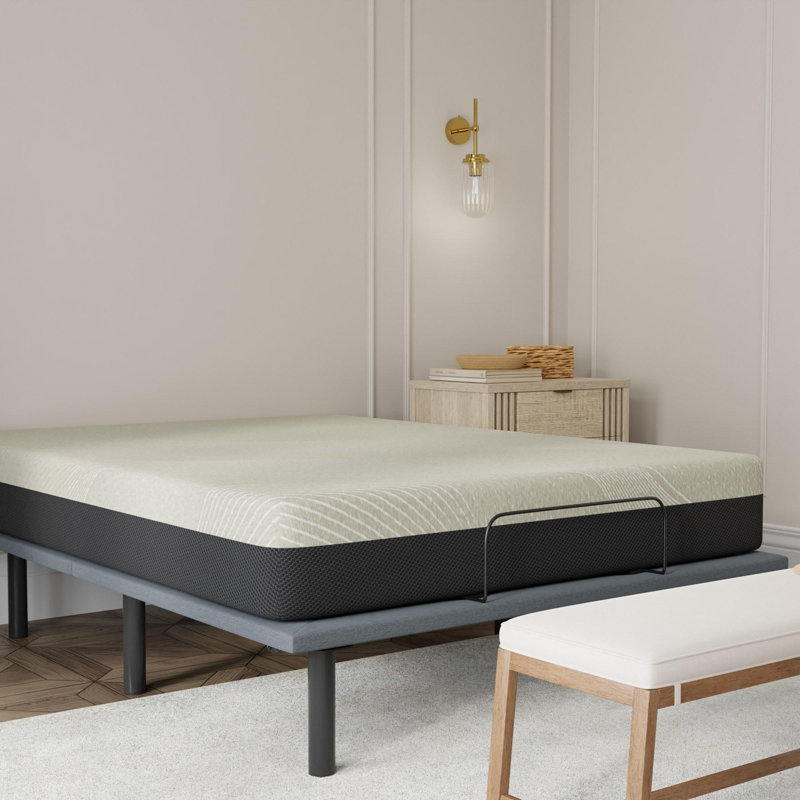 Matelas à plateau-coussin moyen en mousse viscoélastique gélifiée, Lit simple, 8"