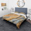 Ensemble de housse de couette marbrée designart segmenting layers-35228957