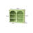 27.56"Glass Doors Modern Two-Door Wall Cabinet With Featuring Three-Tier Storage-1424157188