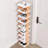 9-tier Narrow Vertical Shoe Rack – Stackable Plastic Shoe Organizer For Entryway, Closet & Hallway, Space-saving Free-standing Shoe Shelf-407122948