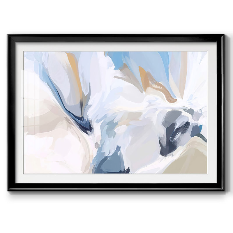 Fresh Air II - Cadre encadré avec biseauté mat et verre, H 27 po x l 39 po x P 1,5 po, Noir