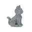 Figurine moderne chien et chat assis