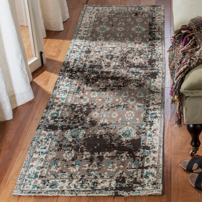 Tapis bleu/beige Albion