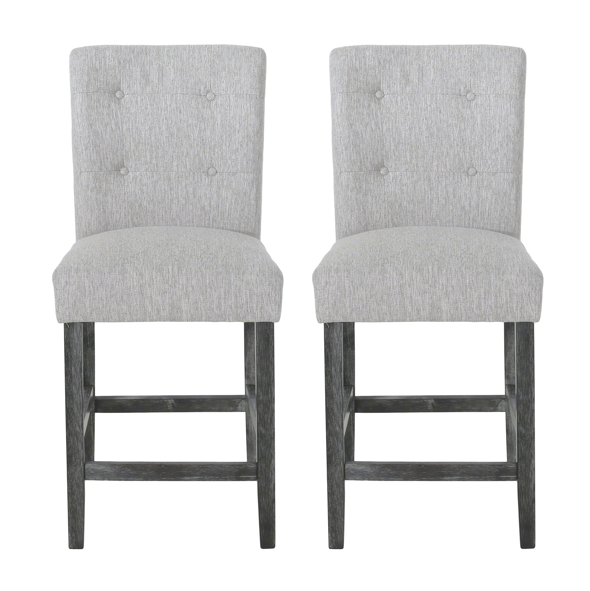Red Barrel Studio® Contemporary Fabric Button Tufted 26 Inch Counter ...