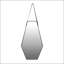 Miroir mural 18x1,6x31,5 "Hexagonal