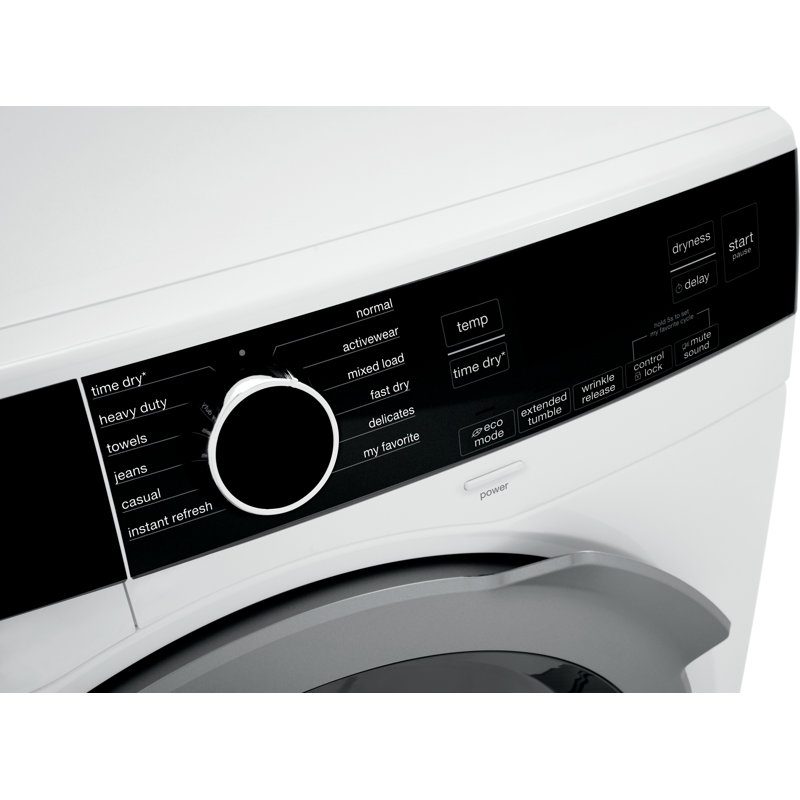 Electrolux 4 Cubic Feet Cu. Ft. Electric Stackable Dryer with Reversible Door in White